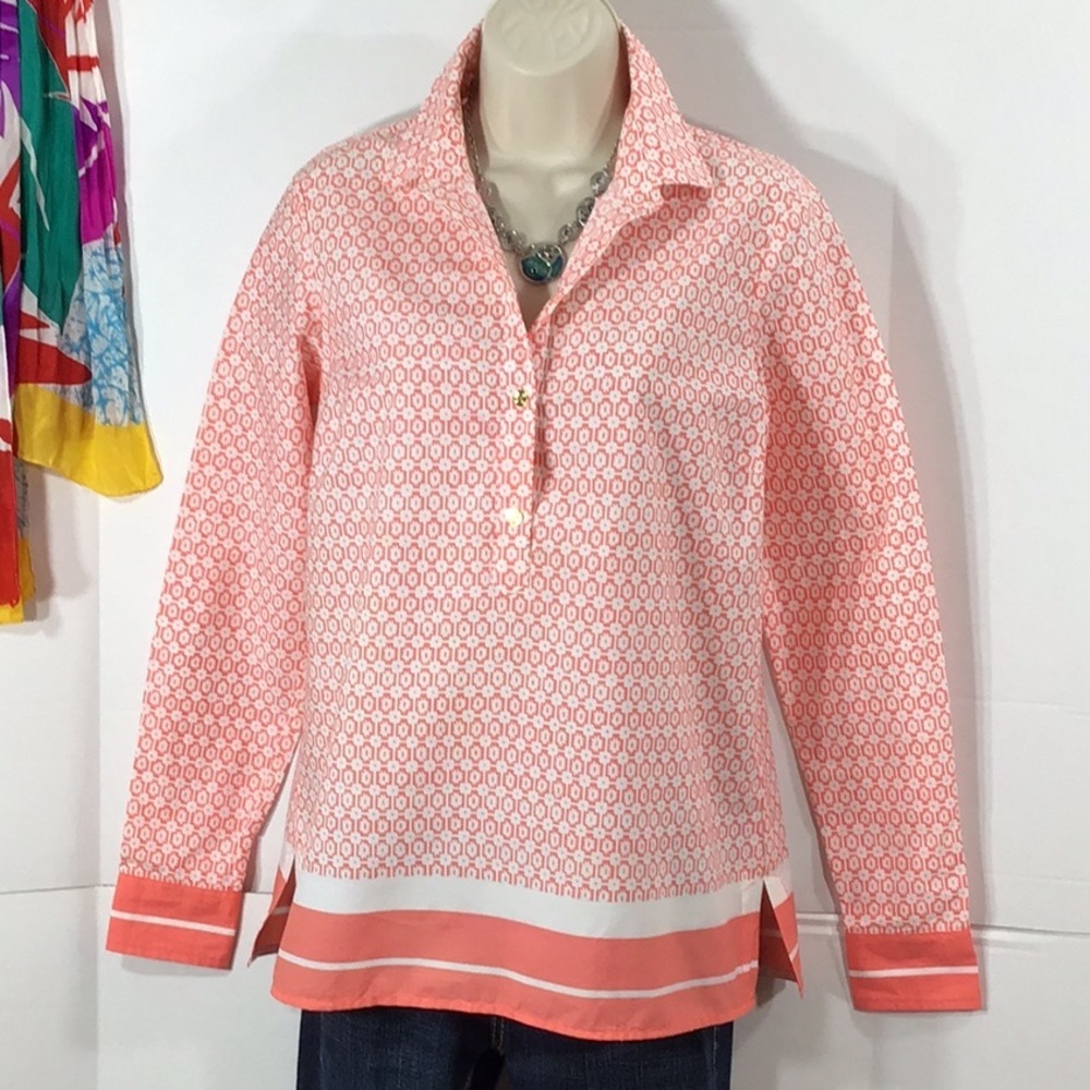 C Wonder coral tunic top